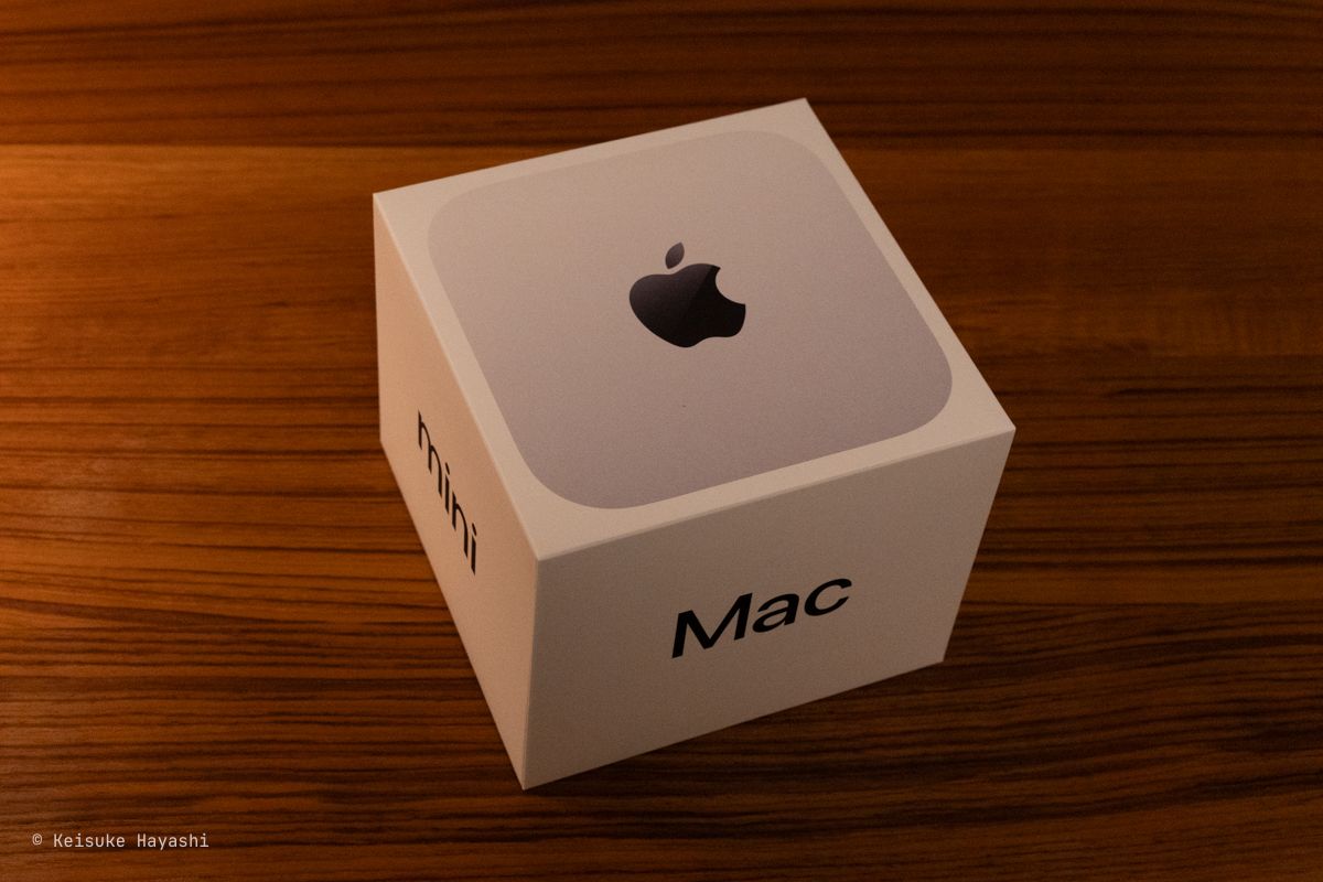 Mac mini の箱