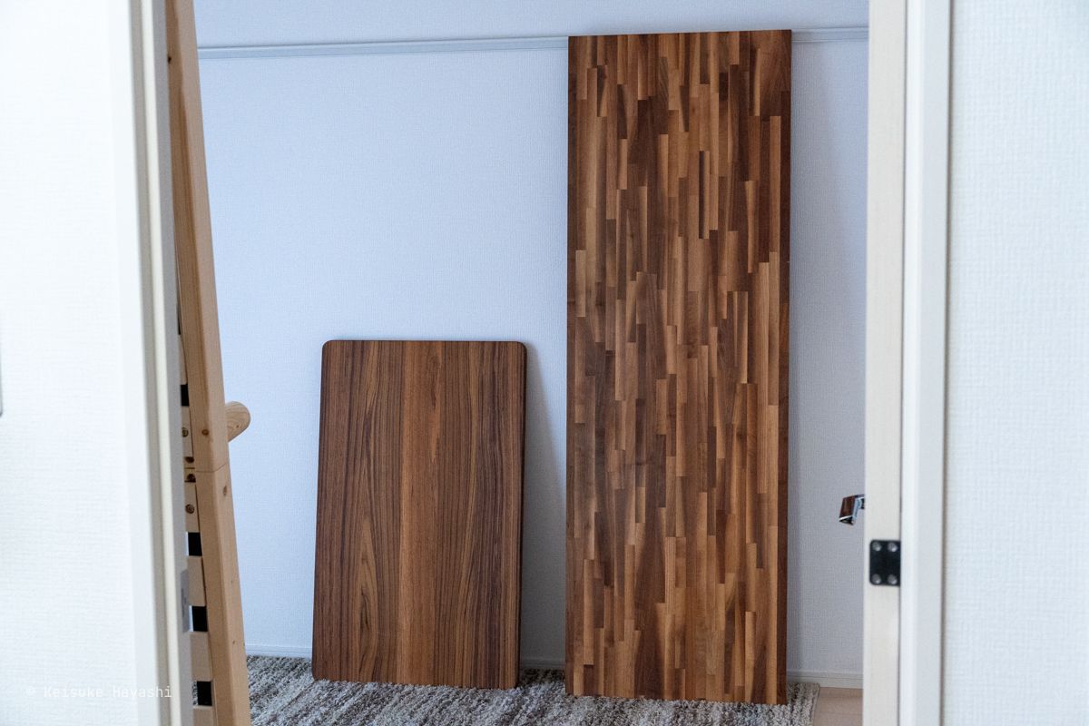 チークとウォールナット