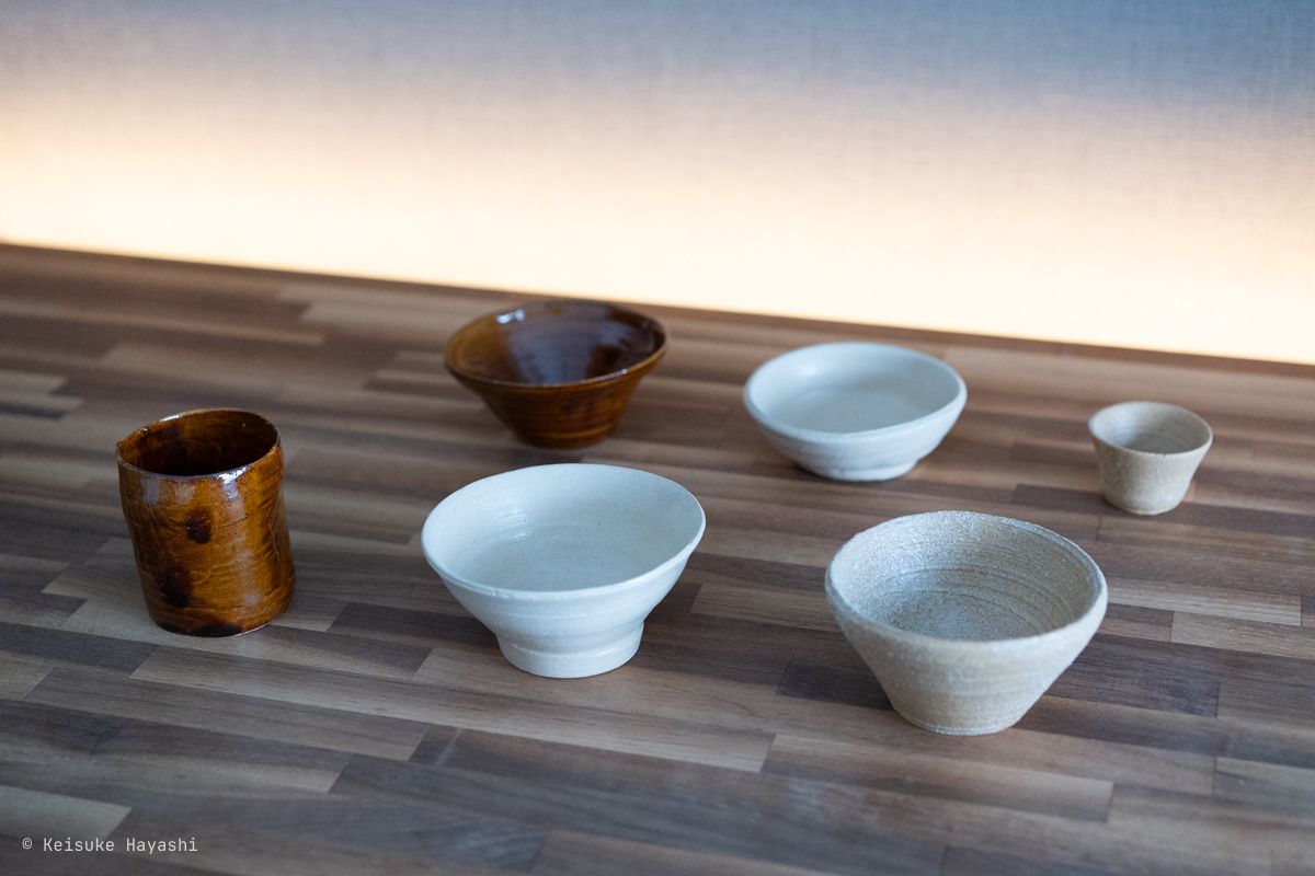 焼き上がった陶器