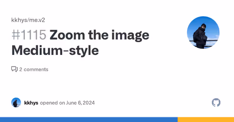Zoom the image Medium-style · Issue #1115 · kkhys/me.v2のカバー画像
