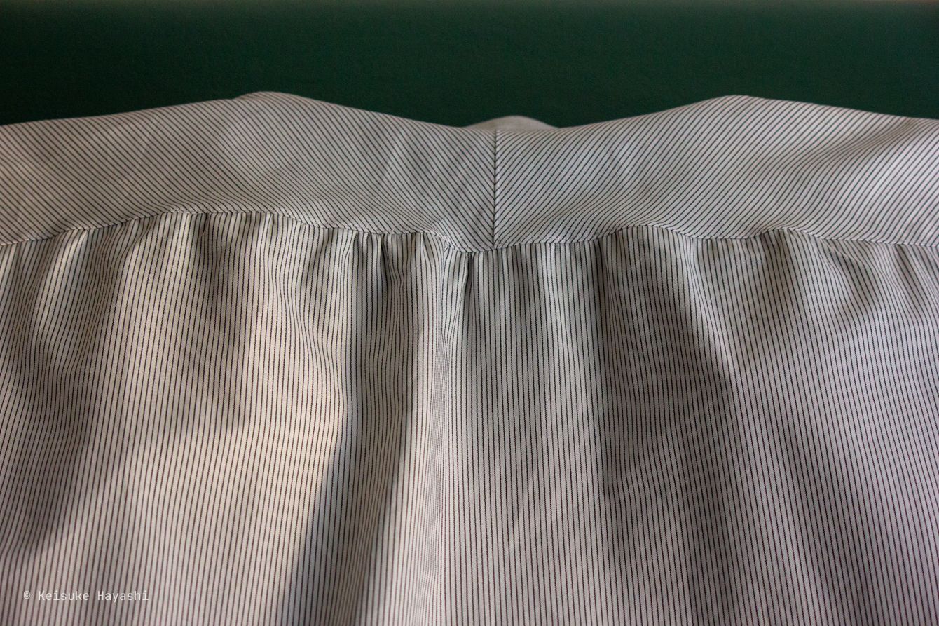 たっぷりギャザーのヨーク