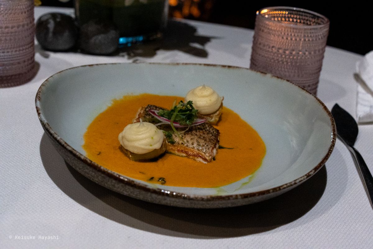 アンダマン海の赤鯛とアーティチョーク