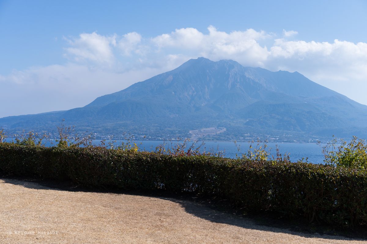 仙巌園から見る桜島
