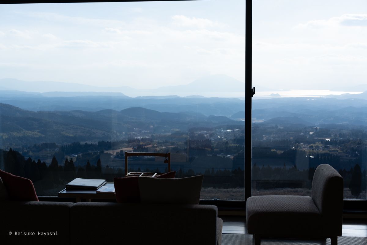 界霧島の部屋からの景色