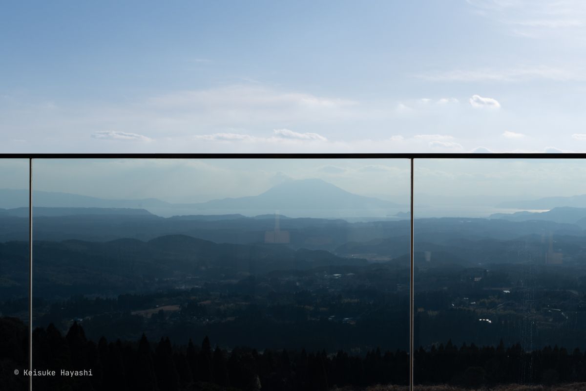 界霧島から眺める桜島