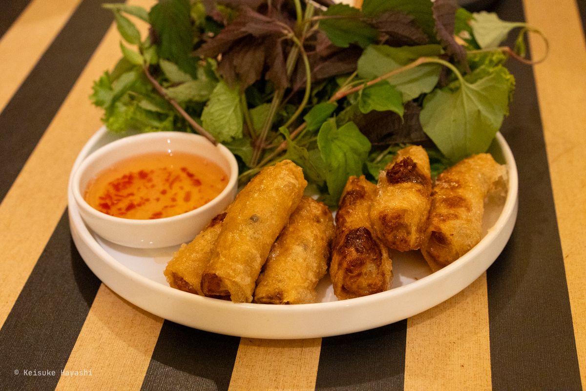 鶏肉の揚げ春巻き