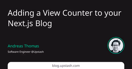 Adding a View Counter to your Next.js Blogのカバー画像